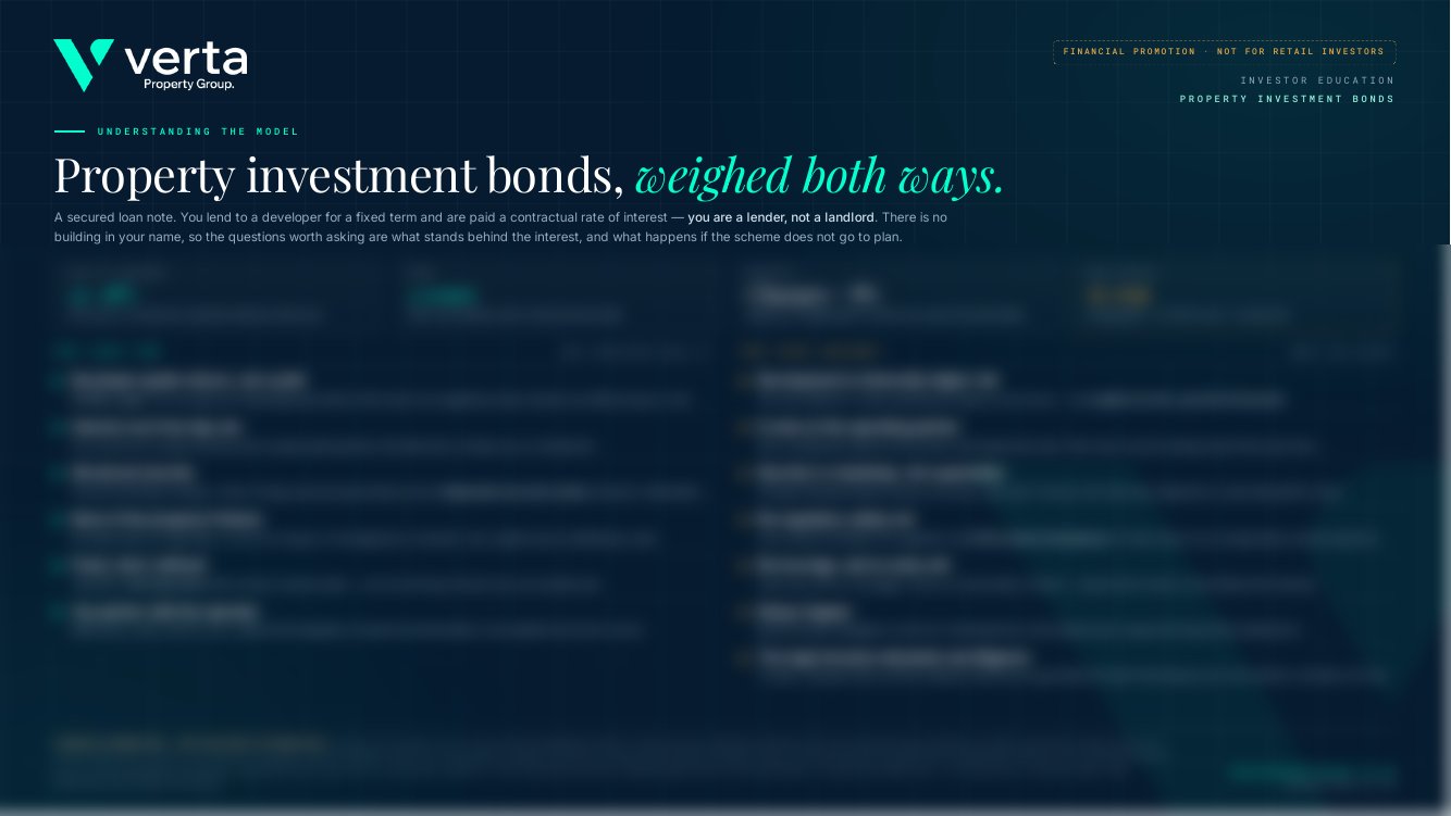 Property Investment Bonds — Pros & Cons guide