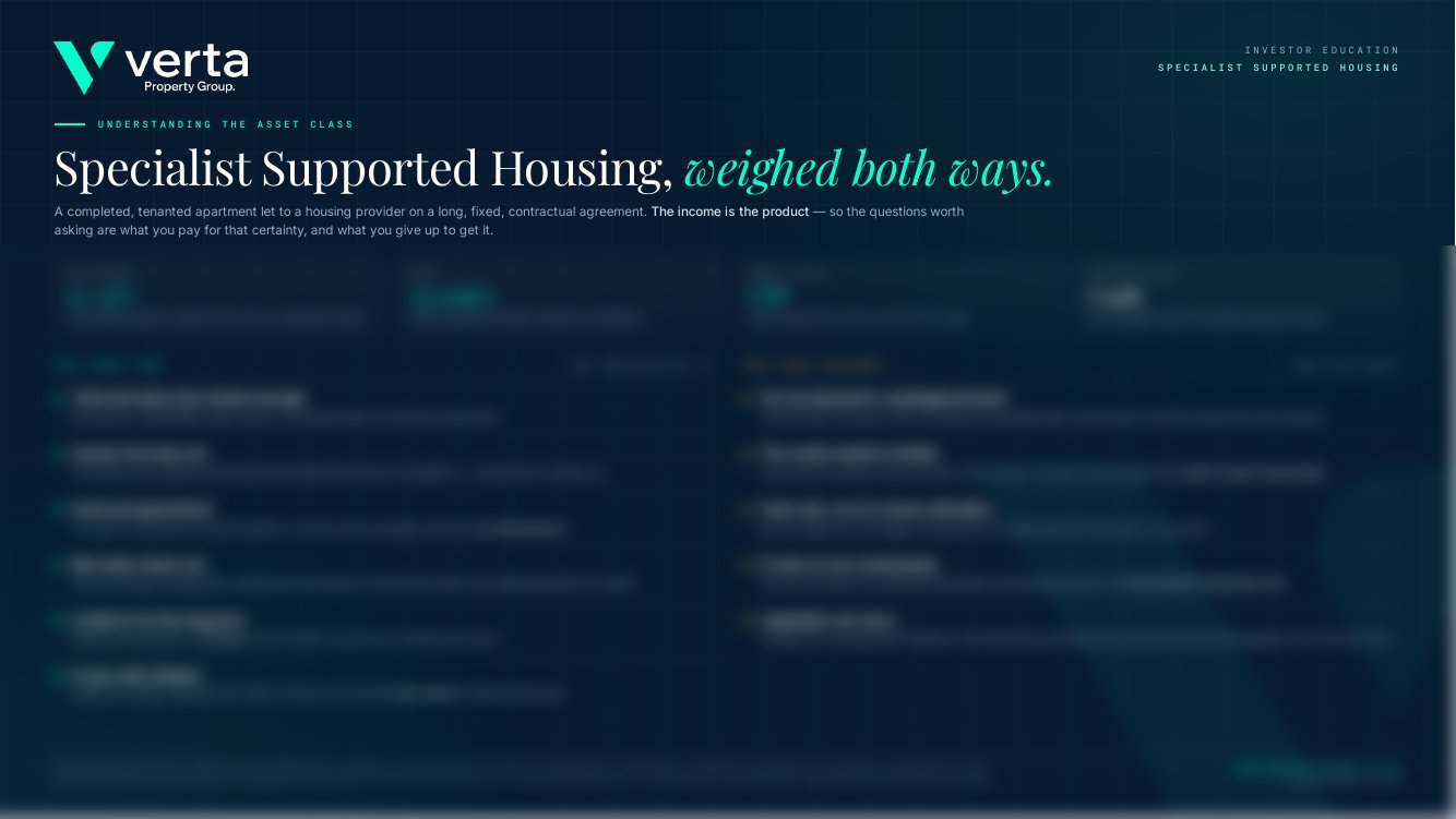 Specialist Supported Housing — Pros & Cons guide